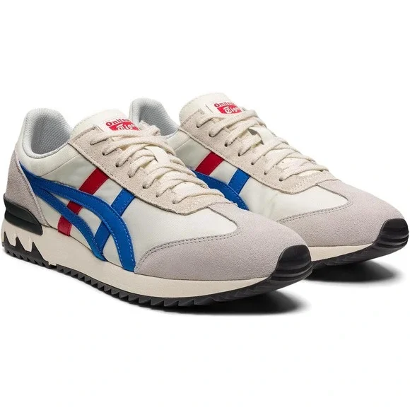 NEW Onitsuka Tiger California 78 Ex Cream Blue Red Mens Size 10.5 Shoes Sneakers - Picture 2 of 6